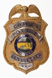 Obsolete Rensselaer IN Police Chief Badge