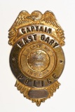 Obsolete East Gary IN Police Captain Badge
