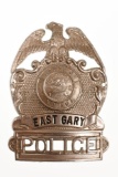 Obsolete East Gary IN Police Cap Badge