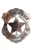 Obsolete 1962 Indianapolis Special Police Badge