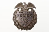 Obsolete 1949 Indianapolis Special Police Badge