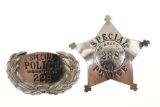 1956 Indianapolis Special Police Badge Set