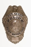 Obsolete Fort Wayne Indiana Det Sergt Police Badge