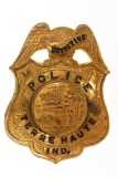 Obsolete Terre Haute IN. Detective Police Badge