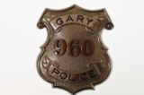 Obsolete Gary Indiana Police Badge #960