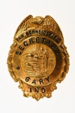 Named Obsolete Gary Indiana Secretary Badge
