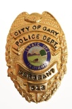 Obsolete Gary Indiana Police Sergeant Badge #512