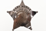 Obsolete Gary Works U.S. Steel Sergeant Badge