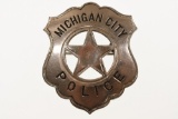 Named Obsolete Michigan City Indiana Police Badge