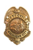 Obsolete Michigan City IN Police Detective Badge