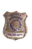 Obsolete South Bend Indiana Retired Police Badge