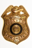 Obsolete New Castle Indiana Police Sergeant Badge