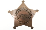 19th Century Lafayette IN Police Sergeant Badge
