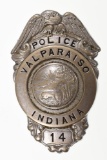 Obsolete Valparaiso Indiana Police Badge #14