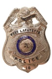 Obsolete West Lafayette Indiana Police Badge #18