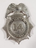 Obsolete Shelbyville Indiana Police Badge #14