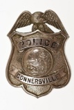 Obsolete Connersville Indiana Police Badge