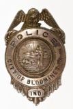 Obsolete Bloomington Indiana Police Badge