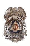 Obsolete Marion Indiana CD Police Patrolman Badge