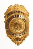 Obsolete Huntertown Indiana Marshal Badge