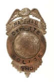 Obsolete DeMotte Indiana Marshal Badge