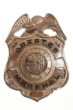 Obsolete Orestes Indiana Marshal Badge