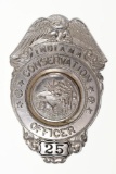 0Obsolete Indiana Conservation Officer Badge #25
