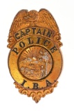 Obsolete Indiana State Police I.B.A. Badge