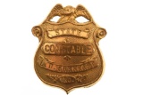 Named Obsolete Indiana State Constable Badge