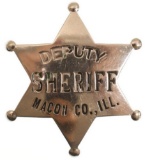 Obsolete Macon County IL Deputy Sheriff Badge