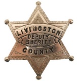 Obsolete Livingston County IL Deputy Sheriff Badge
