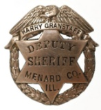 Obsolete Menard County IL Deputy Sheriff Badge