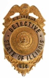 Obsolete Named State Of Illinois Detective Badge