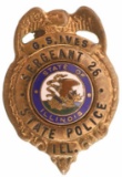 Obsolete Named Illinois State Police Wallet Badge