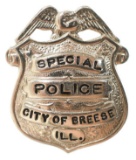 Obsolete Breese Illinois Special Police Badge