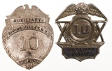 Spring Valley NY Auxiliary Police Badge Set #10
