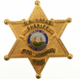 Obsolete Wyoming Co. West Virginia Sheriff Badge