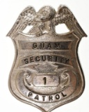 Obsolete Guam Security Patrol Badge