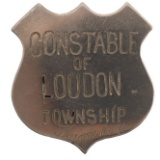 Early Loudon Township Ohio Constable Badge