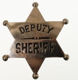 Early Obsolete Deputy Sheriff Badge