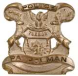 Obsolete Detroit Michigan Police Hat Badge