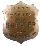 Obsolete Johnson Co. MO. Deputy Sheriff Badge