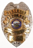 Named Obsolete Kansas District Attorney Badge #430