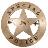 Obsolete Round Special Police Badge