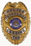 Obsolete Lansing Twp. MI Police Patrolman Badge