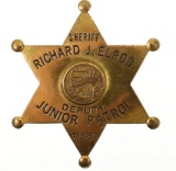 Obsolete Cook Co. IL Deputy Junior Patrol Badge