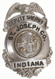 Obsolete St. Joseph Co. IN Deputy Sheriff Badge