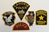 (5) Mixed Illinois Police Shoulder Patches