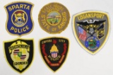 (5) Mixed City Police Shoulder Patches