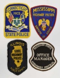 (4) Mixed State Police Shoulder Patches